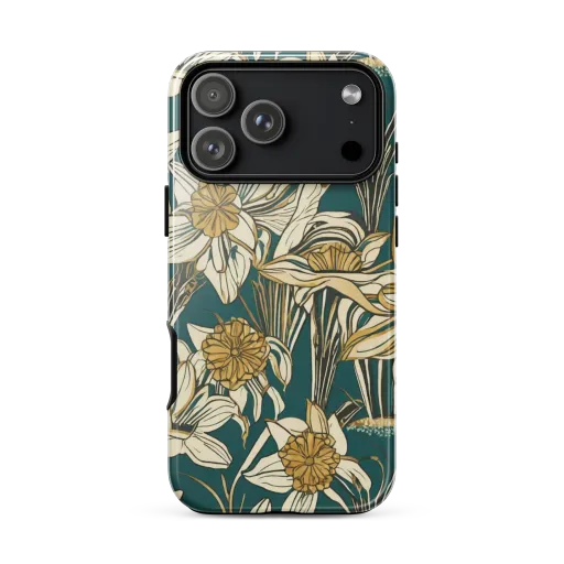Teal Garden Sonata on a Tough Case for iPhone®