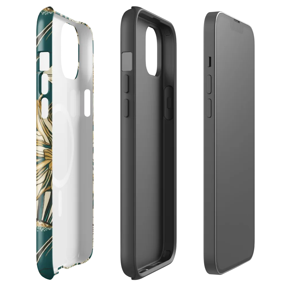 Teal Garden Sonata on MagSafe Tough Case for iPhone® — Front