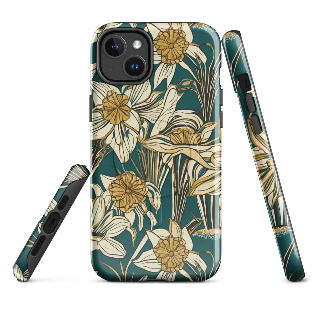 Teal Garden Sonata on MagSafe Tough Case for iPhone® — Front