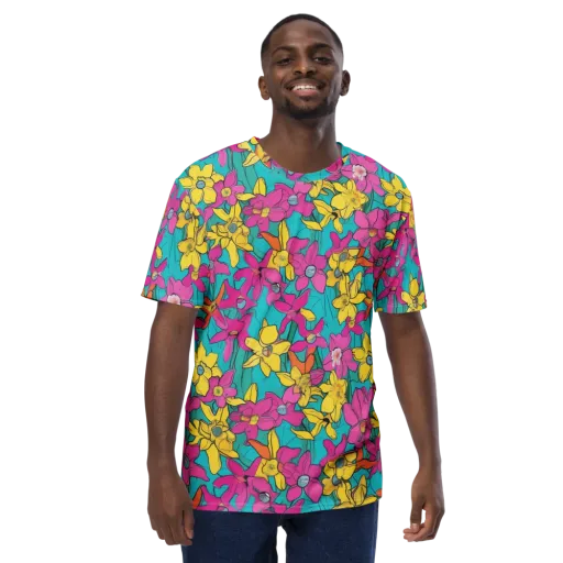 Bouquet After Dark on a Men's Crew Neck T-Shirt