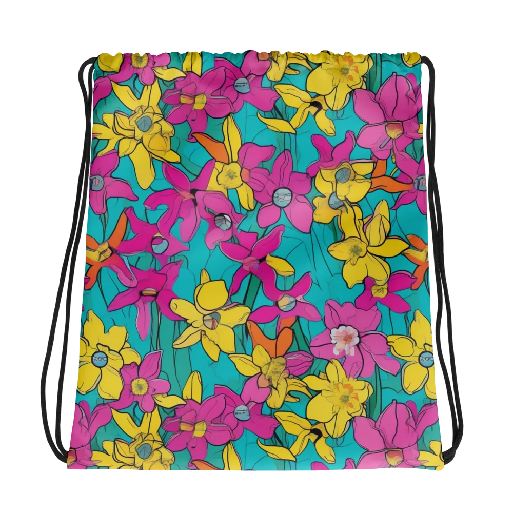 Bouquet After Dark on Drawstring Bag — Photo