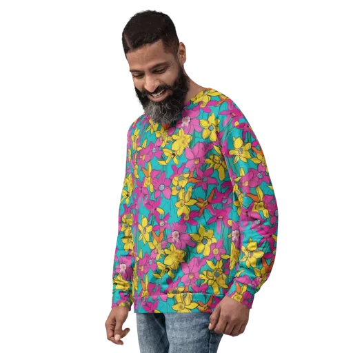 Bouquet After Dark on a Sweatshirt