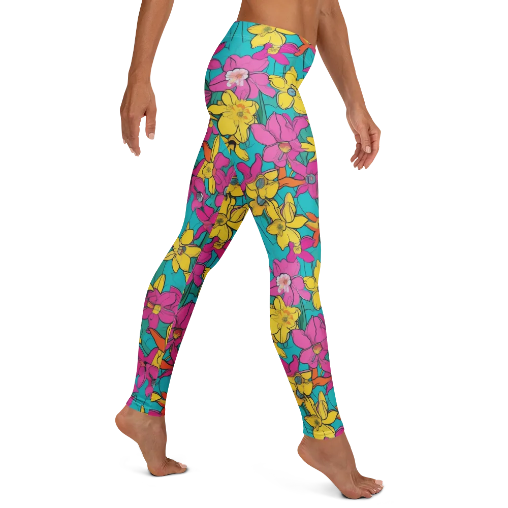 Bouquet After Dark on Leggings — Right