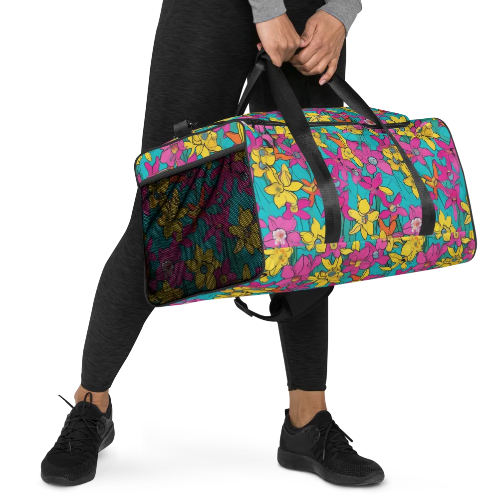 Bouquet After Dark on Duffle Bag — Right Front