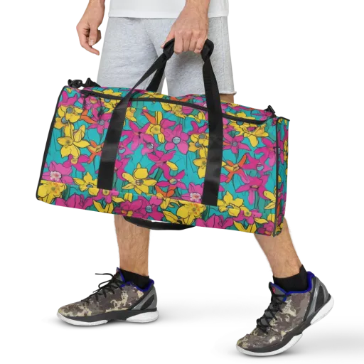 Bouquet After Dark on a Duffle Bag