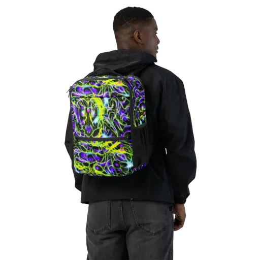 Psychedelic Underbrush on a Utility Backpack