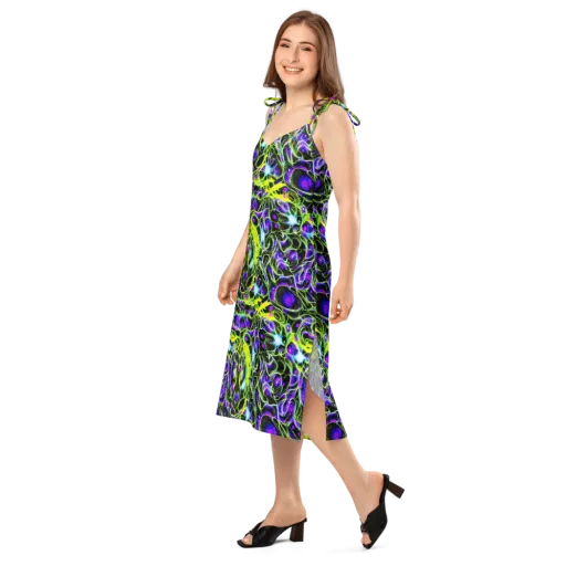 Psychedelic Underbrush on a Slip Dress
