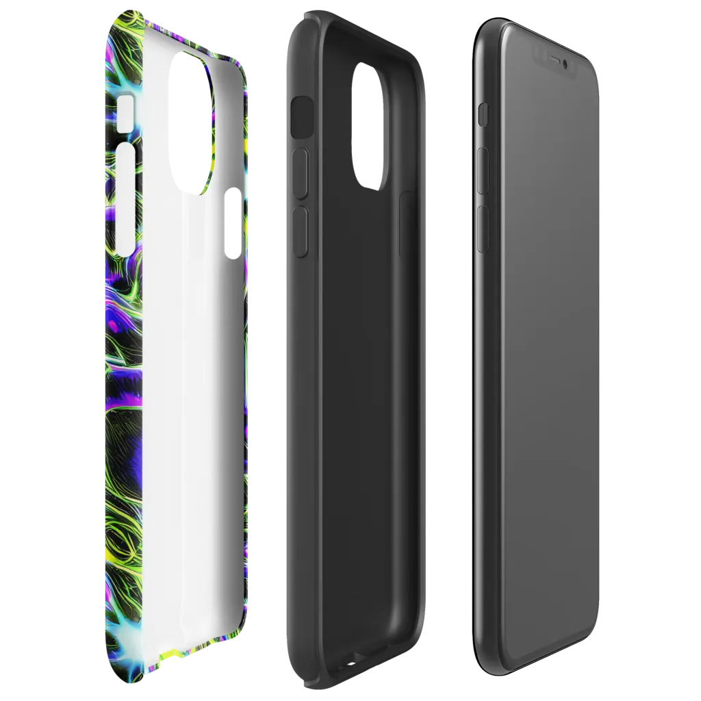 Psychedelic Underbrush on Tough Case for iPhone® — Right