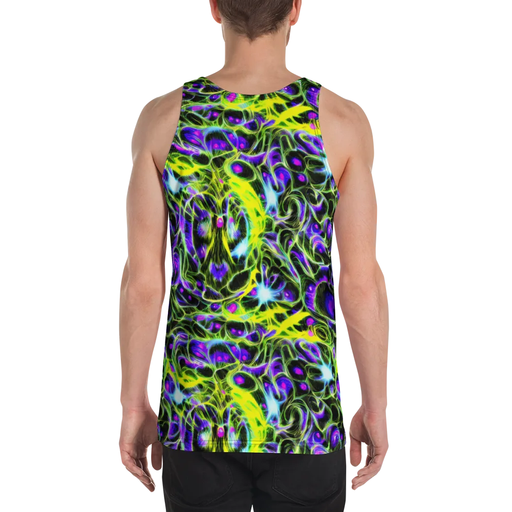 Psychedelic Underbrush on Men's Tank Top — Back