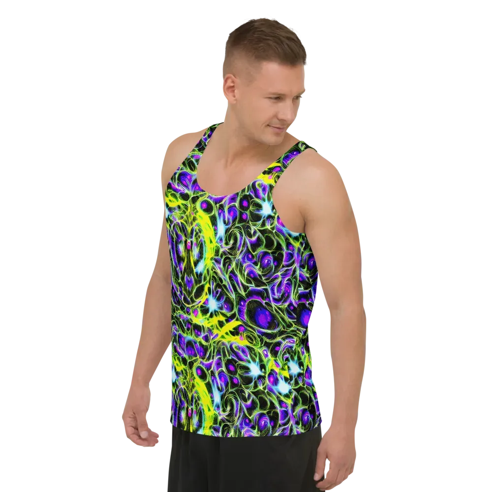 Psychedelic Underbrush on Men's Tank Top — Left Front