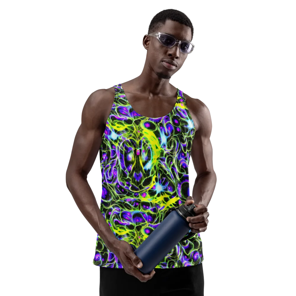 Psychedelic Underbrush on Men's Tank Top — Front