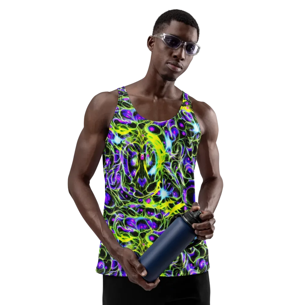 Psychedelic Underbrush on Men's Tank Top — Front