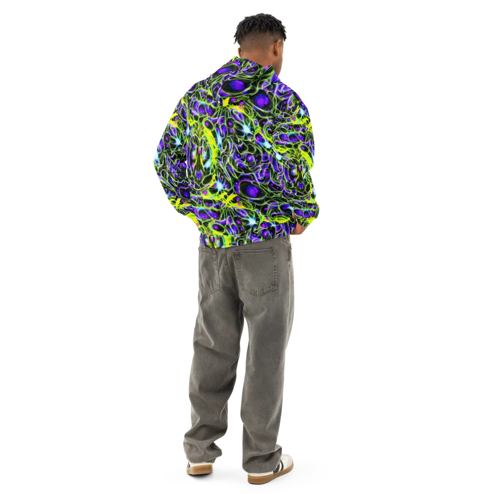 Psychedelic Underbrush on Cotton Hoodie — Back
