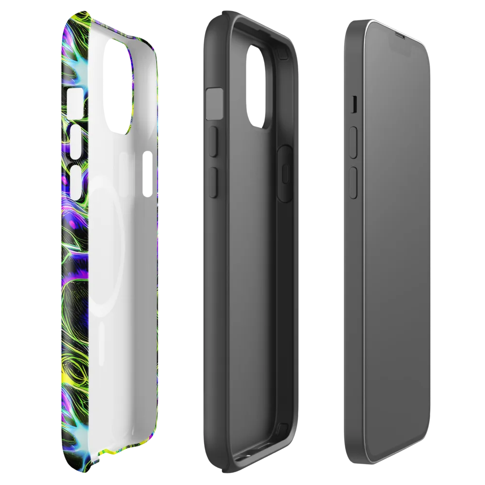 Psychedelic Underbrush on MagSafe Tough Case for iPhone® — Front