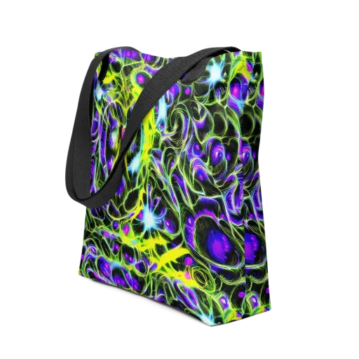 Psychedelic Underbrush on a Tote Bag