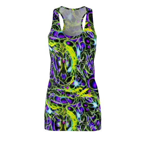 Psychedelic Underbrush on a Racerback Dress