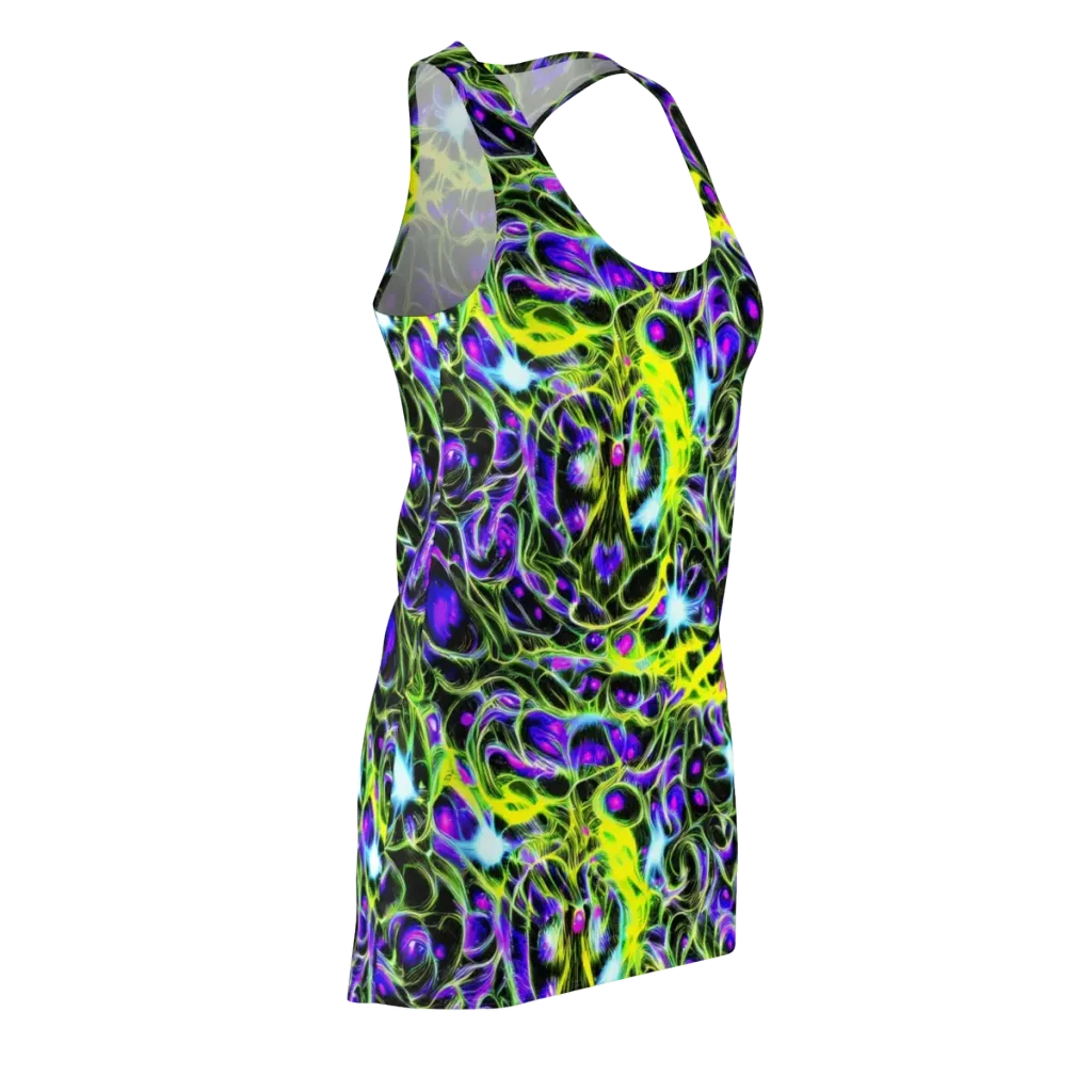 Psychedelic Underbrush on Racerback Dress — Front Side