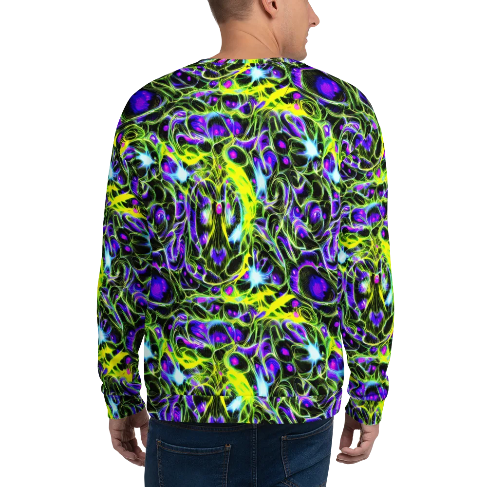 Psychedelic Underbrush on Sweatshirt — Back