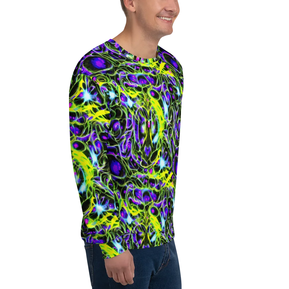 Psychedelic Underbrush on Sweatshirt — Right Front