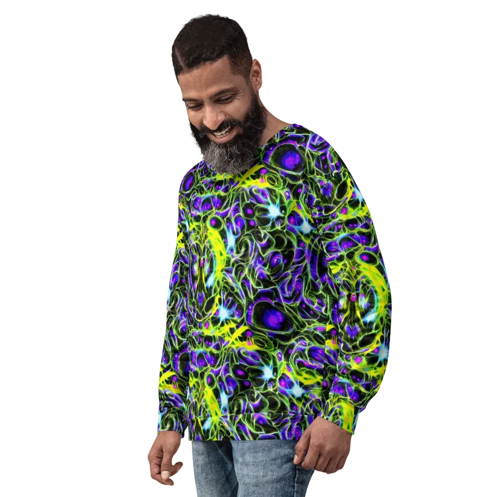 Psychedelic Underbrush on Sweatshirt — Left Front