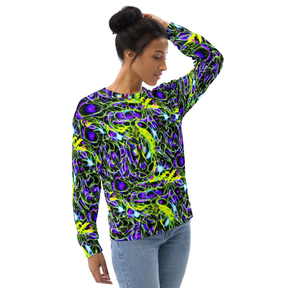 Psychedelic Underbrush on Sweatshirt — Right Front
