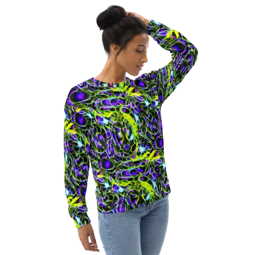 Psychedelic Underbrush on a Sweatshirt