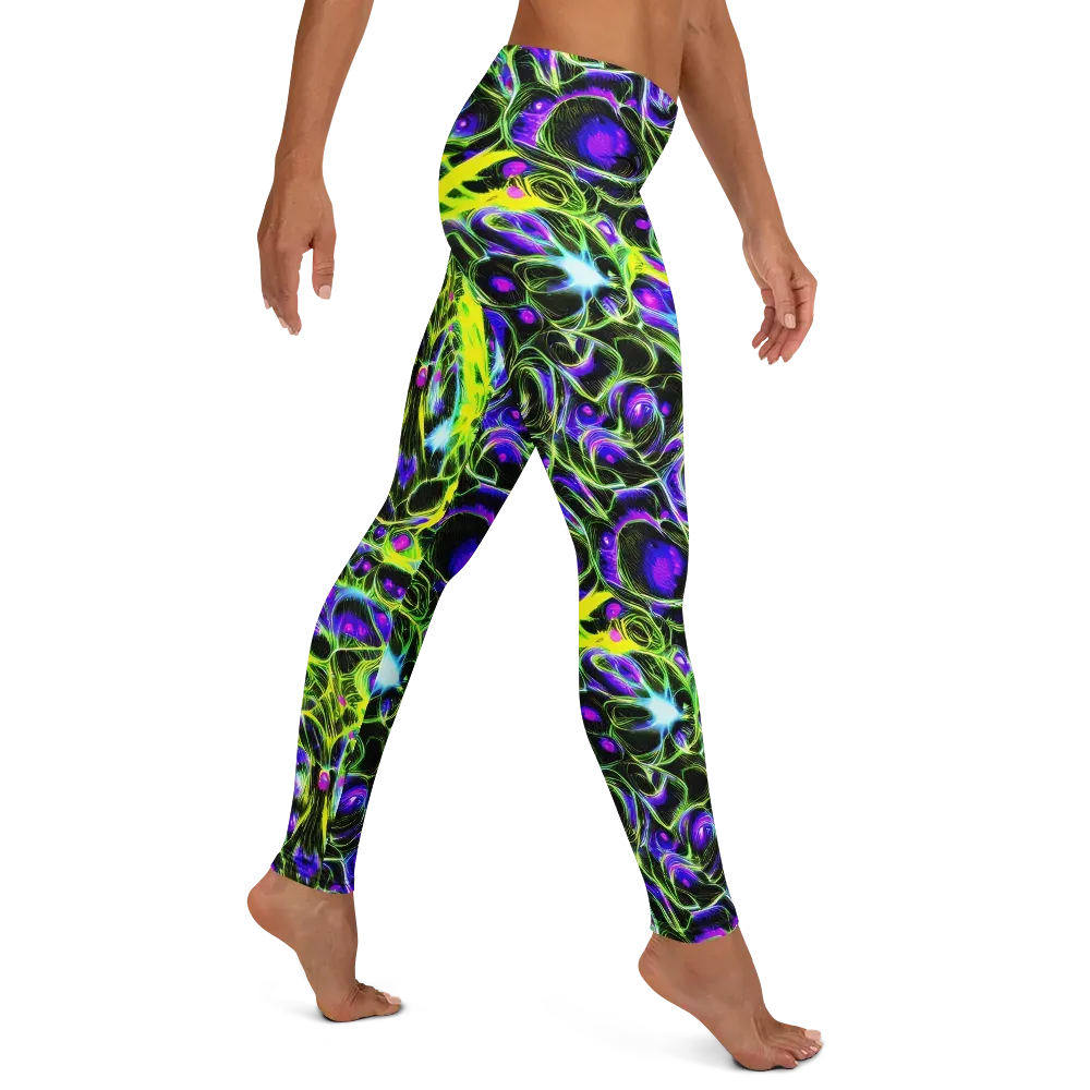 Psychedelic Underbrush on Leggings — Right