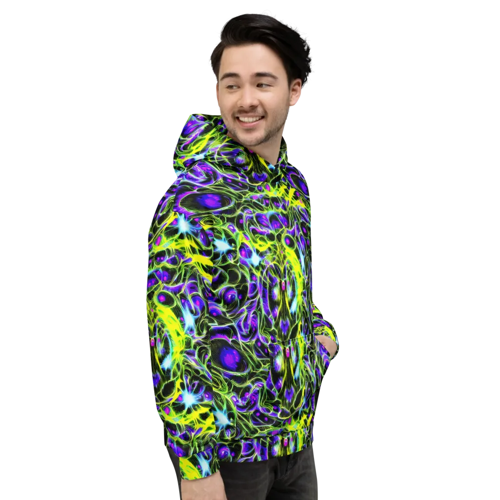 Psychedelic Underbrush on Hoodie — Right