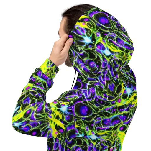 Psychedelic Underbrush on a Hoodie