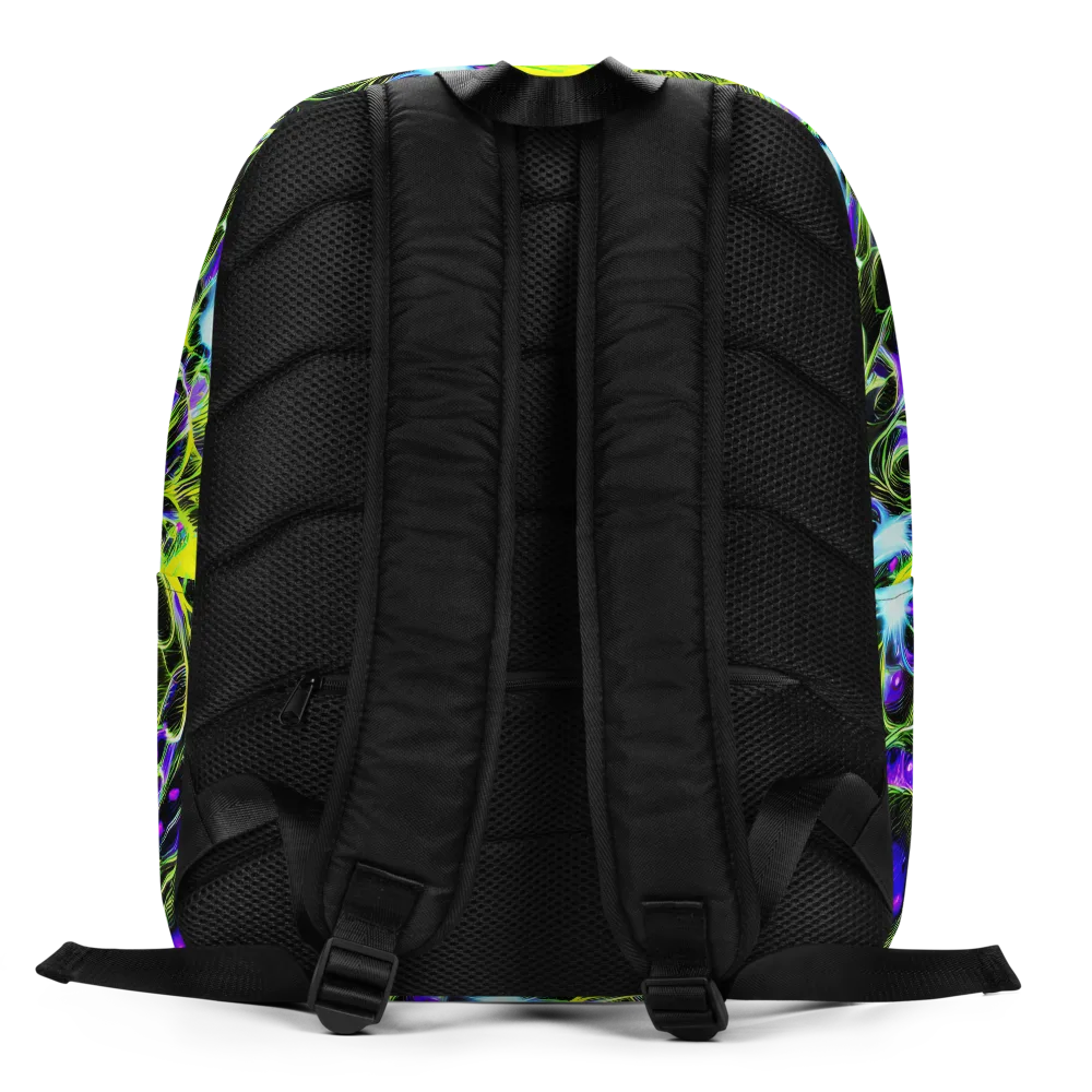 Psychedelic Underbrush on Minimalist Backpack — Back