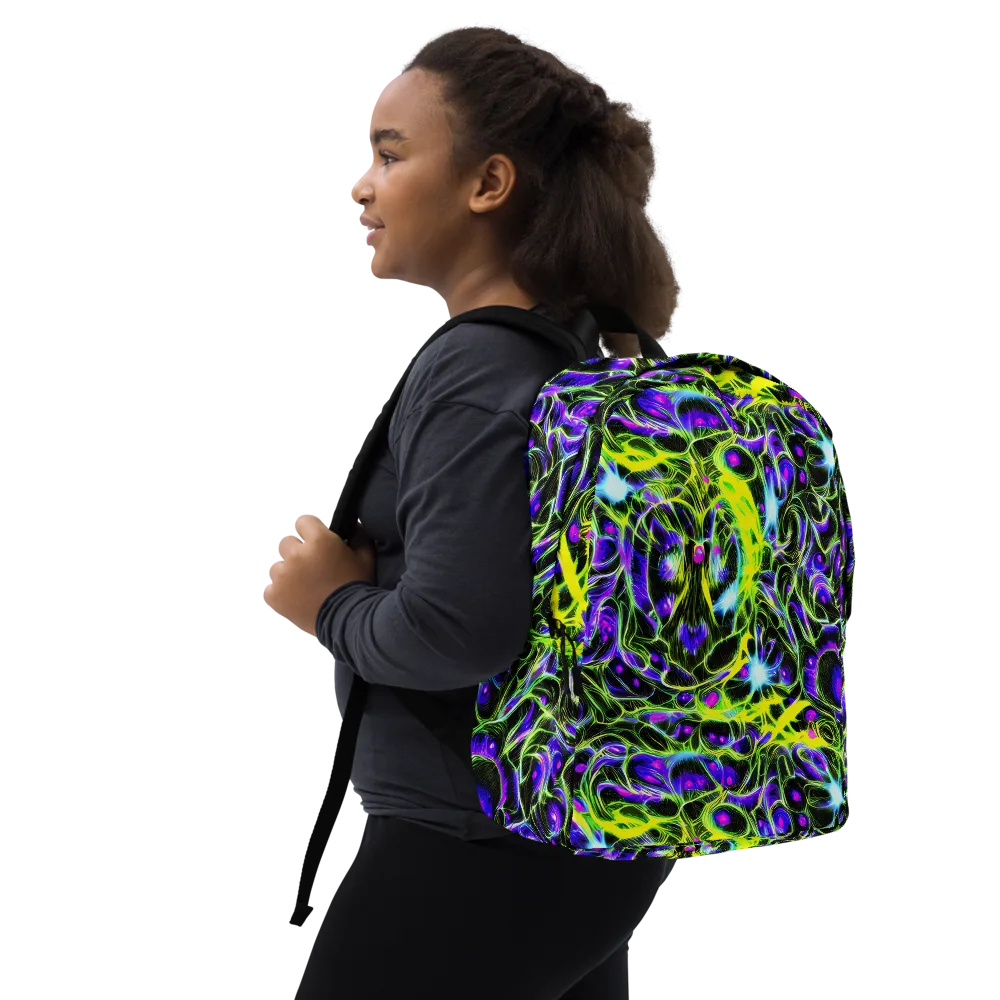 Psychedelic Underbrush on Minimalist Backpack — Right Front
