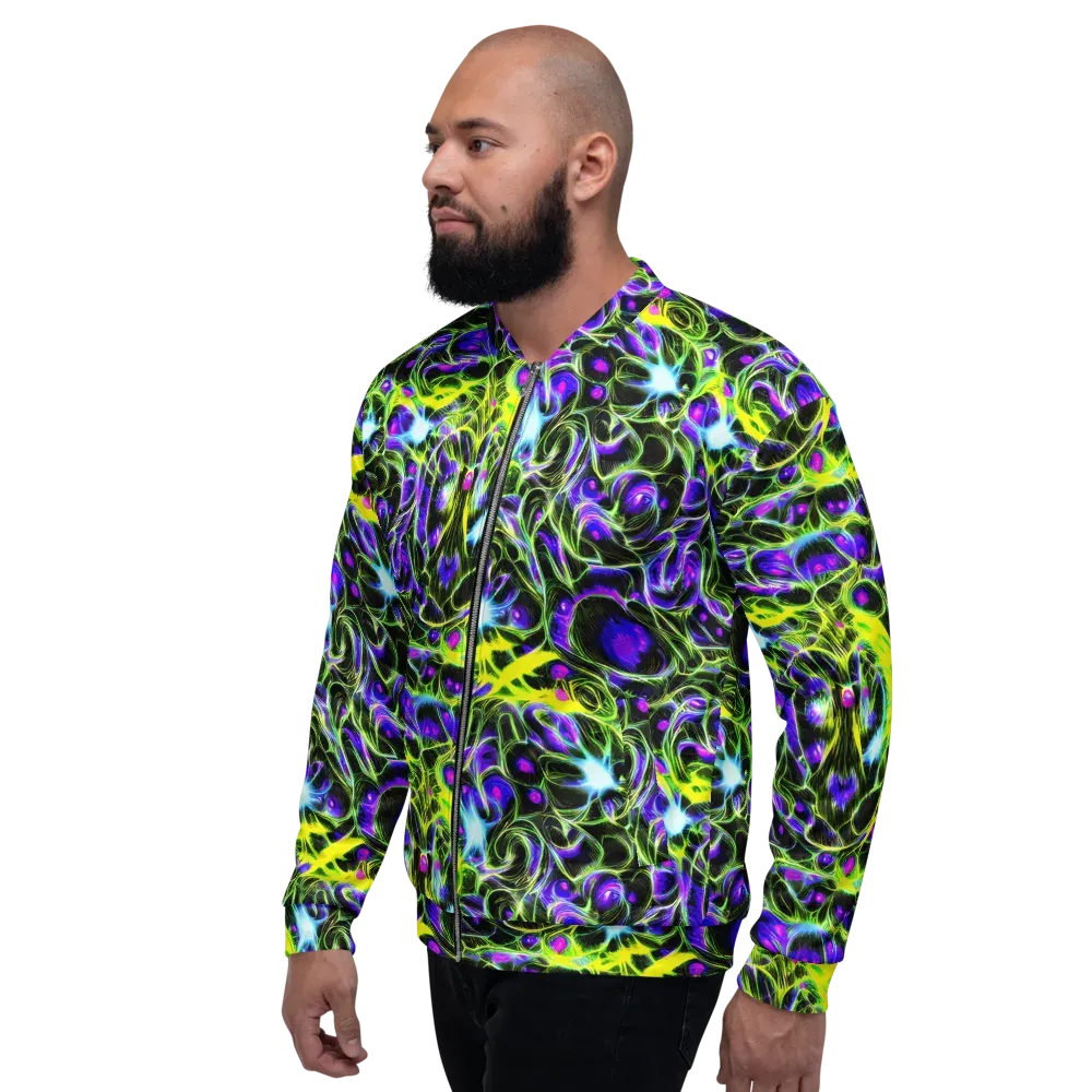 Psychedelic Underbrush on Bomber Jacket — Left