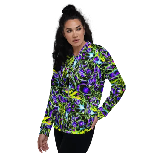 Psychedelic Underbrush on a Bomber Jacket