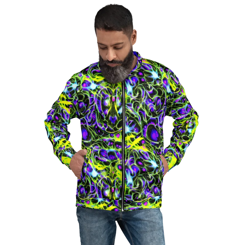 Psychedelic Underbrush on Bomber Jacket — Front