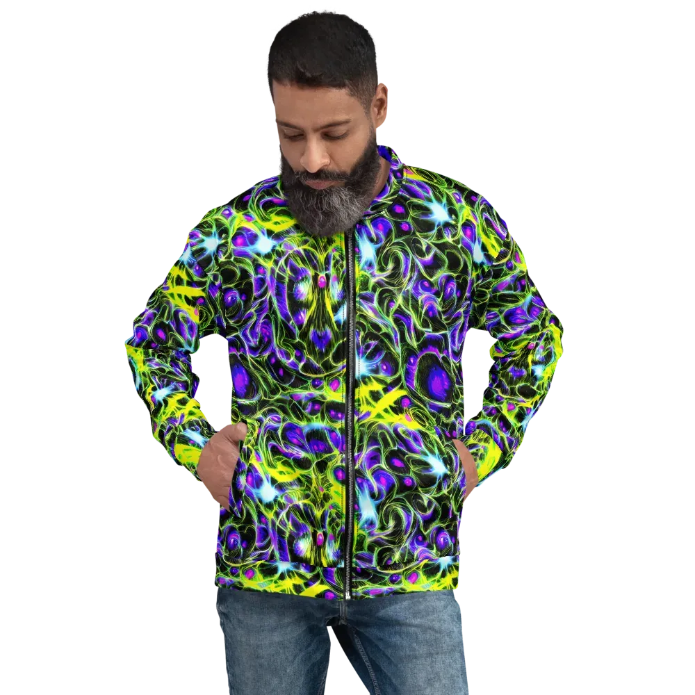 Psychedelic Underbrush on Bomber Jacket — Front
