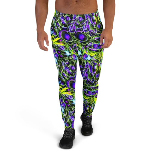 Psychedelic Underbrush on a Men's Joggers