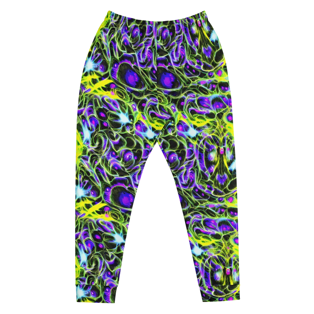 Psychedelic Underbrush on Men's Joggers — Front