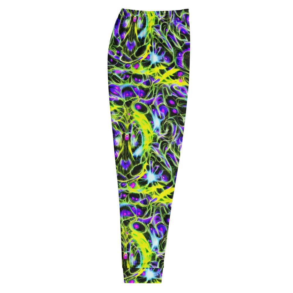 Psychedelic Underbrush on Men's Joggers — Right