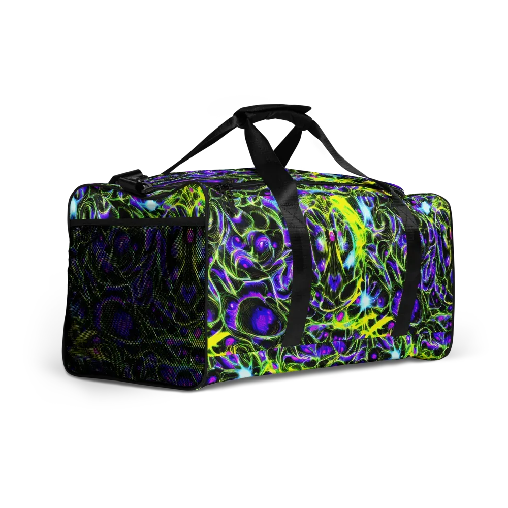 Psychedelic Underbrush on Duffle Bag — Right Front