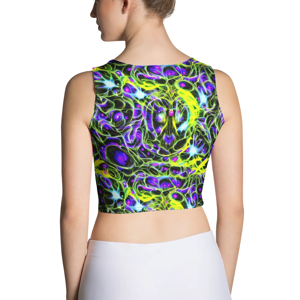 Psychedelic Underbrush on Crop Top — Back