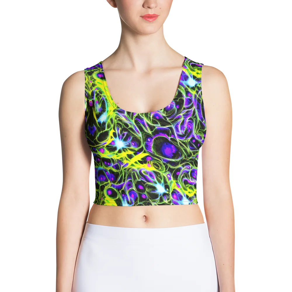 Psychedelic Underbrush on Crop Top — Front