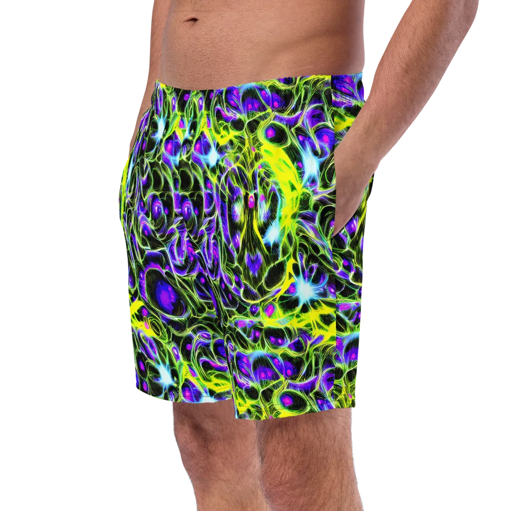Psychedelic Underbrush on Swim Trunks — Left Front