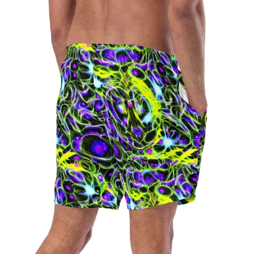 Psychedelic Underbrush on a Swim Trunks