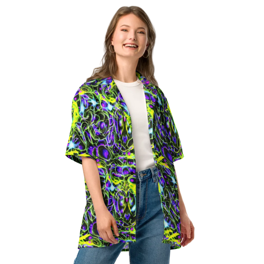 Psychedelic Underbrush on Button Shirt — Front