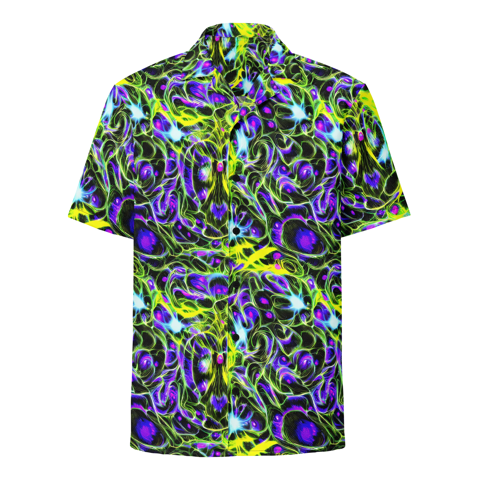 Psychedelic Underbrush on Button Shirt — Front