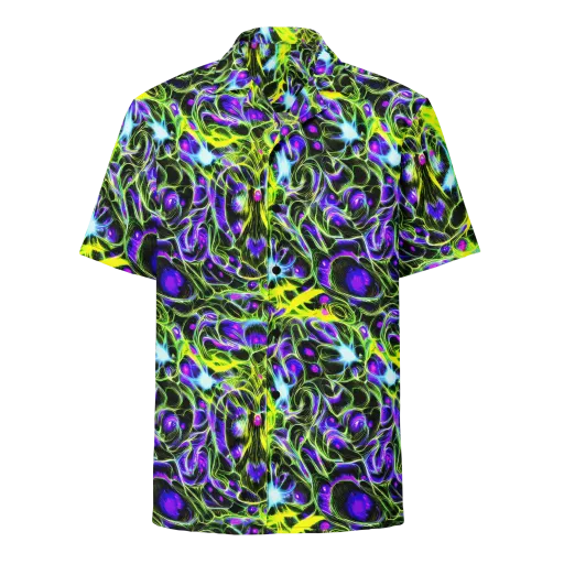 Psychedelic Underbrush on a Button Shirt