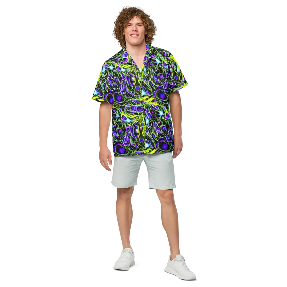 Psychedelic Underbrush on Button Shirt — Front