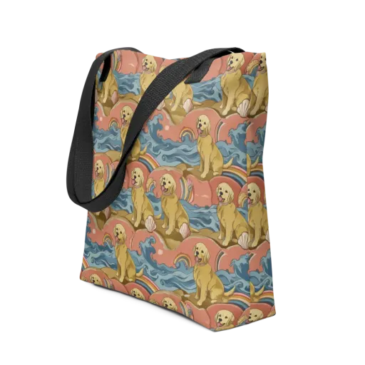 Tidal Golden Hour on a Tote Bag