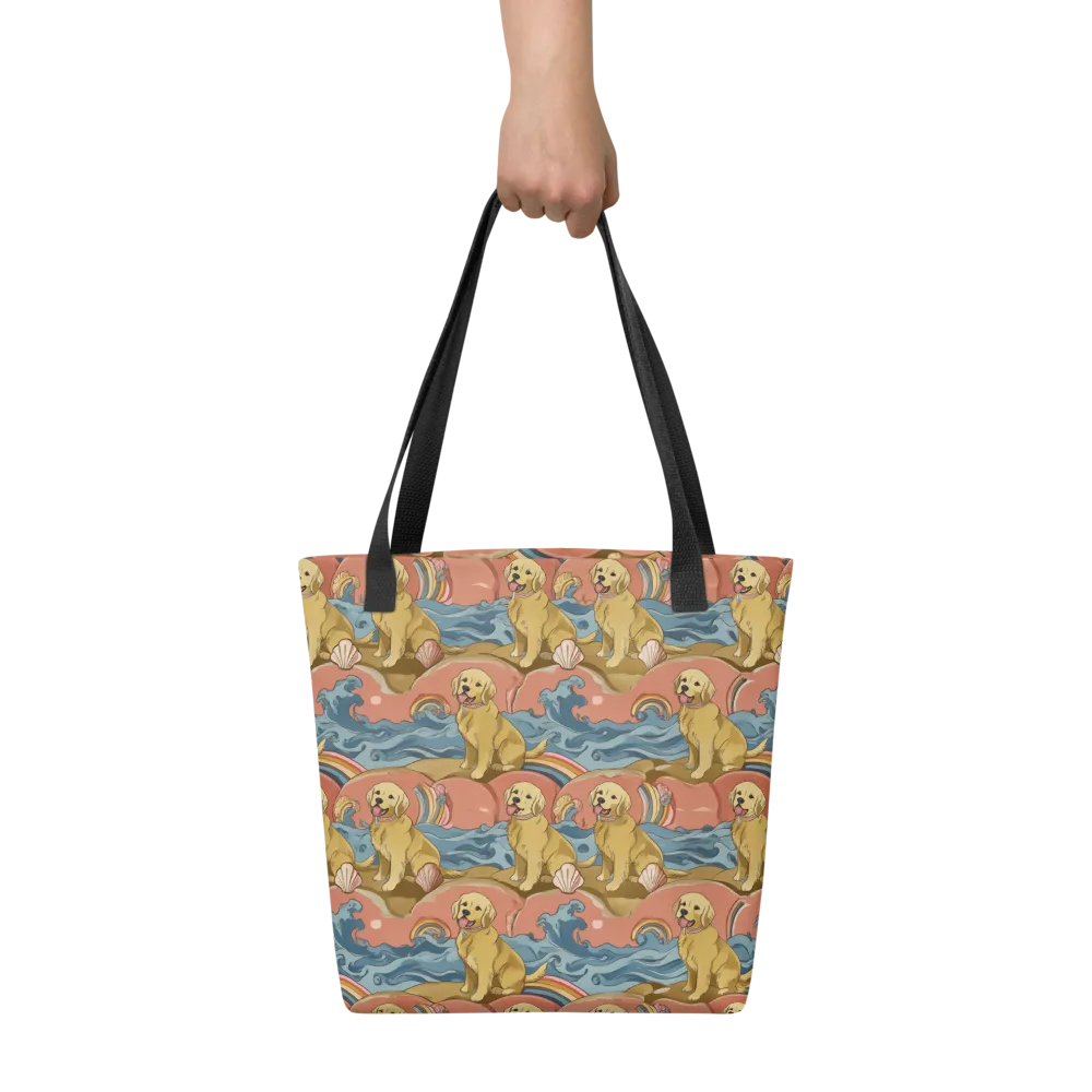 Tidal Golden Hour on Tote Bag — Front