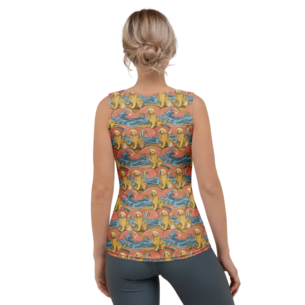 Tidal Golden Hour on Women's Tank Top — Back